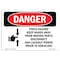 Signmission OSHA Danger Sign, Pinch Hazard Keep Hands Away, 14in X 10in Rigid Plastic, 10" W, 14" L, Landscape OS-DS-P-1014-L-2451 - alternate 1